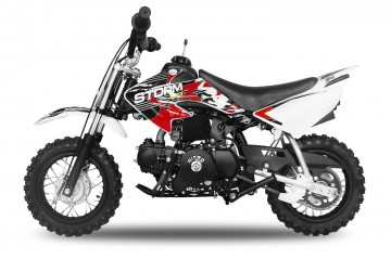 Dirtbike 70cc automaat Storm V2 10/10 red