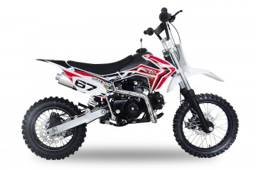 Dirtbike 110cc automaat Storm V2 14/12 red