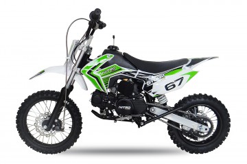 Dirtbike 110cc automaat Storm V2 14/12 green