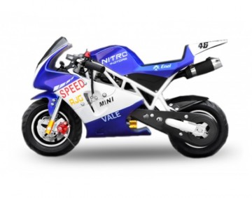 Mini racer 49cc PS50 Rocket Sport Tuning Blue