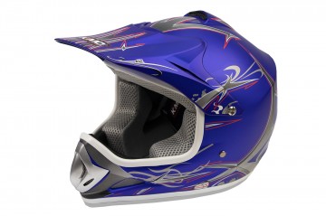 MTX CROSSHELM MAT BLAUW