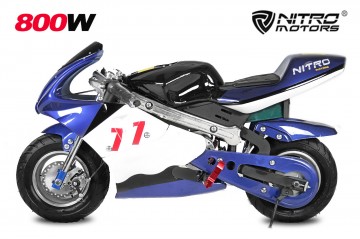 Eco Mini racer 800W Pocketbike Sport 6 Blue