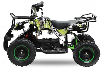 Eco Kinderquad 800W Torino Runner 6 inch Graffiti