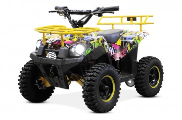 Eco Kinderquad 1000w Torino SPS Deluxe 6 inch Camo Yellow