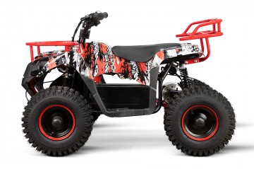 Eco Kinderquad 1000w Torino SPS Deluxe 6 inch Camo Red