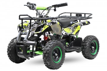 Eco Kinderquad 1000W Torino Deluxe 6 inch Grafity Green