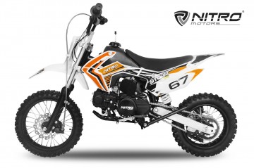 Dirtbike 125cc Storm semi-automaat V2 14/12 Orange