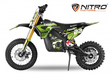 Eco Dirtbike 1000W Tiger DLX 12 Green lood accu