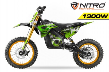 Eco Dirtbike 1300W Tiger DLX 14 lithium accu 14ah