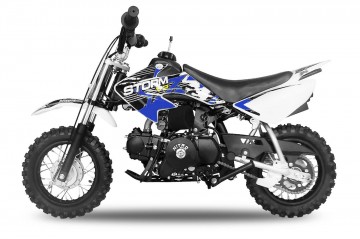 Dirtbike 70cc automaat Storm V2 10/10 blue