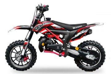 Minicrosser 49cc Dirtbike Gepard RT DLX red