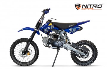 Dirtbike NXD Sport 125cc midi kinder blue