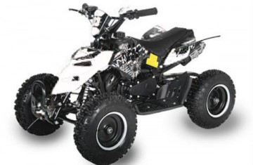 Kinderquad 49cc Repti DLX E-start 6inch White