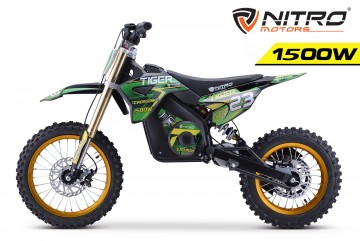 Eco midi Kinder 1500W Dirtbike Tiger DLX 14 Green