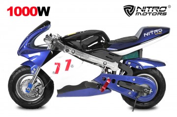 Eco Mini racer 1000W Pocketbike Sport 6 Blue