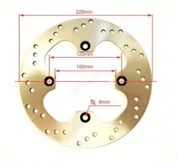 (6i4c) Remschijf achter egl motor mad max eglmotor