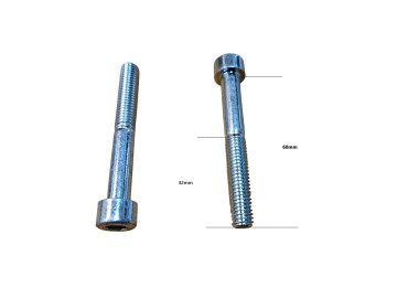 (8H3a) Inbusboutset (2 stuks) M8 x 60mm