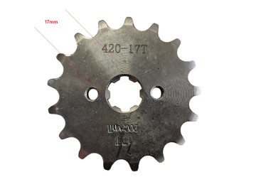 (5G5b) Voortandwiel 420 - 17 Tands as 17mm