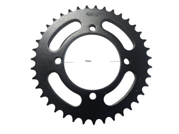 (14B4a) Achtertandwiel 428 - 39 tands (as 75 / steek 65)