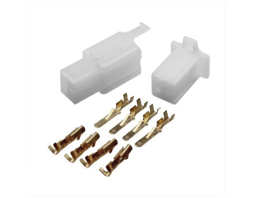 (35E7b) Connector stekker plugset 4 pins 2.3mm 10delig (90374)