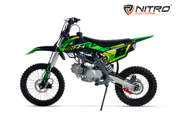 Dirtbike 125cc Drizzel UX URX 17/14 Kick Start green