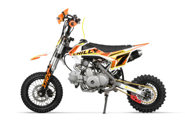 Dirtbike 125cc Chilly UX URX 12/10 E-Start Automaat Oranje