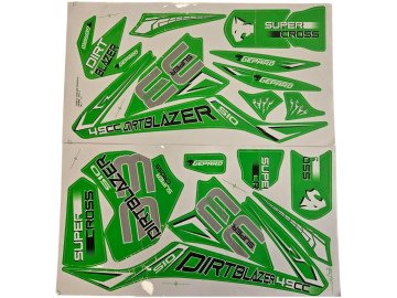 (36B1b) complete stickerset Dirtblazer 49cc