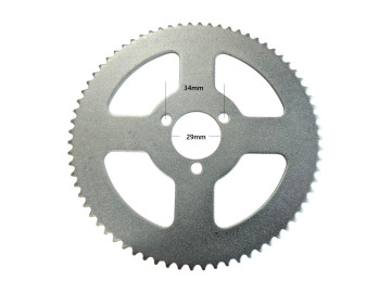 (5B1d) Achtertandwiel smal achter 72 tands as:29mm st 3x34mm
