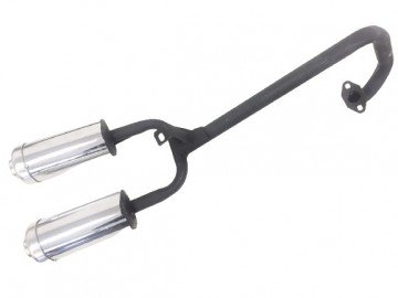 (25C4a) Uitlaat dubbele demper mini ATV 2-takt