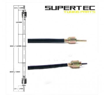 (35A5d) Km teller kabel 4T GY6 stift/sleuf (89673)