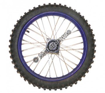(211B2d) 17 inch velg + band + binnenband (voorzijde) ORION as 15mm