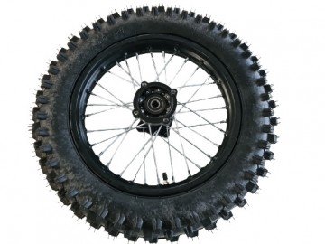 (209B3a) 14 inch velg + Band + binnenband (achter) ORION 15mm as