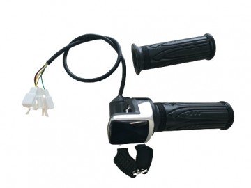 (4A6a) Gashendelset Eco ATV + cross met contactslot 36 V