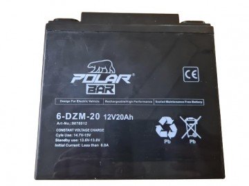 (27B6a) Accu 12 volt voor kinderquads 20ah