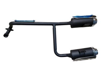 (25A4b) uitlaat dubbele demper ATV