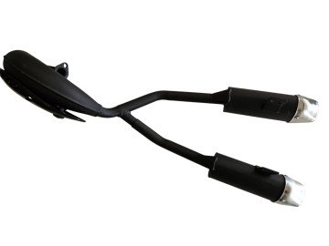 (25A2a) Uitlaat Coelo dubbele demper 2-takt (9012936)