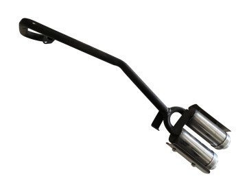 (24Z3d) Uitlaat dubbele demper Dragon 2-takt