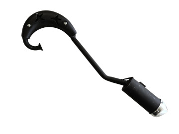 (25D1b) Uitlaat enkele demper 2-takt Torino