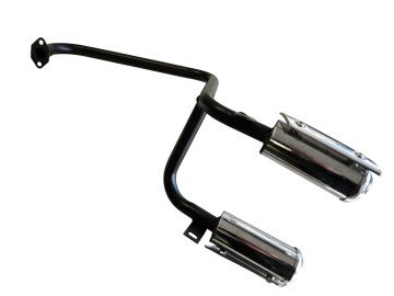 (24Z3a) Uitlaat dubbele demper 2-takt Madox