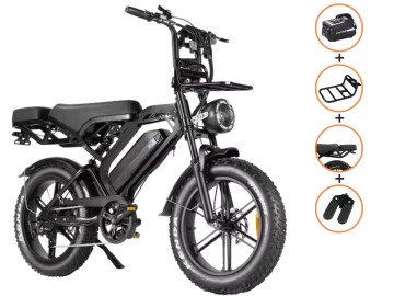 QM V20 PRO Power Cargo - zwart - elektrische fatbike