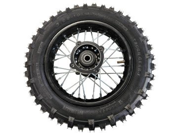 (210D4a) 10 inch velg + band + binnenband (achter)