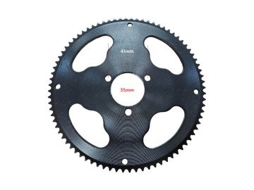 (5B1b) Achtertandwiel smal achter 80 tands as:35mm D:3mm