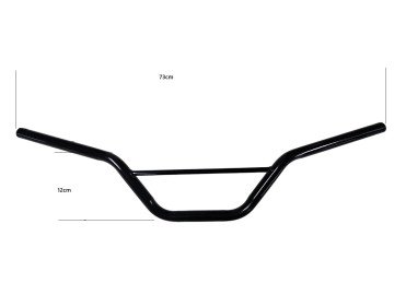 (11E3a) Stuur dirtbike L= 730mm / H= 120mm