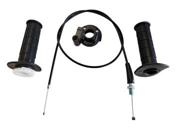 (4D1a) Gashandvatset dirtbike met gaskabel
