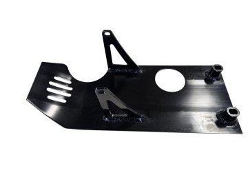 (11L3a) Dirtbike bodemplaat aluminium kleur zwart