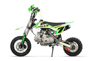 Dirtbike 125cc Chilly UX URX 12/10 E-Start Automaat Groen