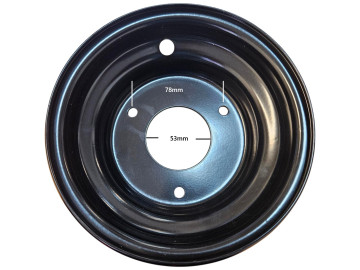 (24X3a) Velg 6 inch 3 gaats (voor bandenmaat 145/70-6) ATV